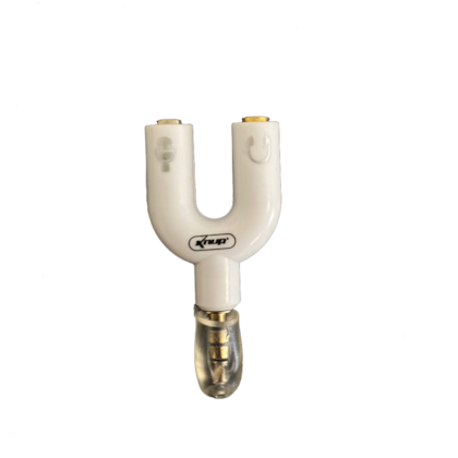 Adaptador de Áudio FONE/MICROFONE P1 P2 Knup BRANCO Adaptador de Áudio FONE/MICROFONE P1 P2 Knup BRANCO