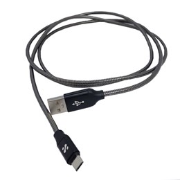Cabo Carregador rápido Metálico 3.1A USB para Micro USB 1.2m