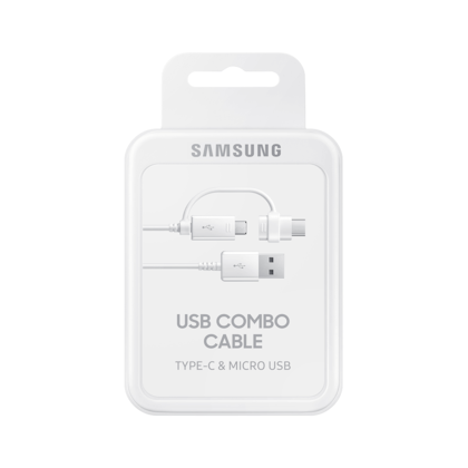 Cabo USB Samsung Micro Usb/Tipo C EP-DG930D Cabo USB Samsung Micro Usb/Tipo C EP-DG930D