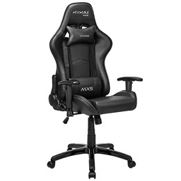 Cadeira Gamer Giratória Escritório MX5 Mymax Preta Até 150Kg