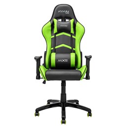 Cadeira Gamer Giratória Escritório MX5 Mymax Preto e Verde
