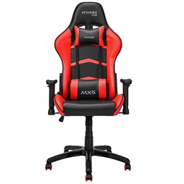 Cadeira Gamer Giratória Escritório MX5 Mymax Vermelha Preta