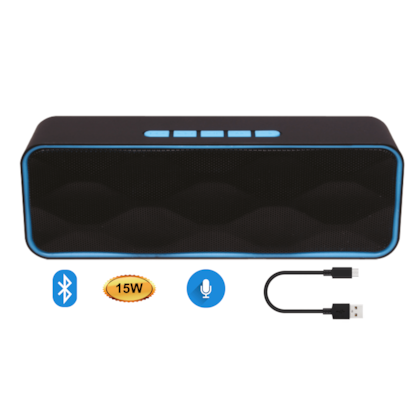 Caixa de som bluetooth portátil 15W FM Mp3 USB SD Aux P2 Caixa de som bluetooth portátil 15W FM Mp3 USB SD Aux P2