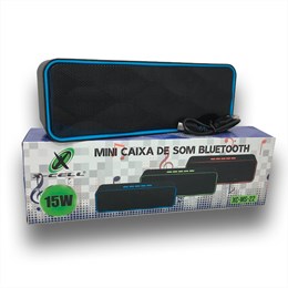 Caixa de som bluetooth portátil 15W FM Mp3 USB SD Aux P2