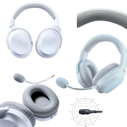 Headset Gamer Razer Barracuda X Wireless sem Fio PC Branco Headset Gamer Razer Barracuda X Wireless sem Fio PC Branco