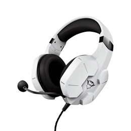 Headset Gamer Trust Gxt 323w Carus Branco Para Ps5 PC 50mm