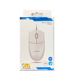 Mouse Office CM15 C/ Fio Branco Chinamate