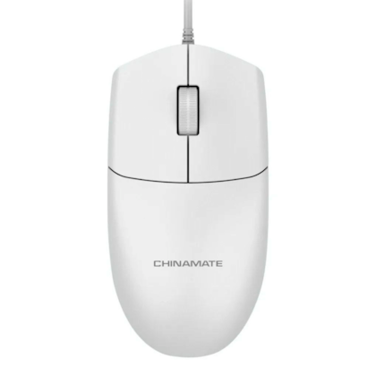 Mouse Office CM15 C/ Fio Branco Chinamate Mouse Office CM15 C/ Fio Branco Chinamate