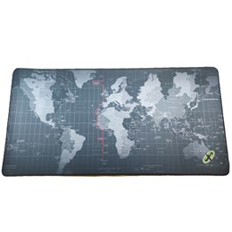 Mouse Pad Gamer Extra Grande 70 X 35 Cm Tapete Mapa Mundo