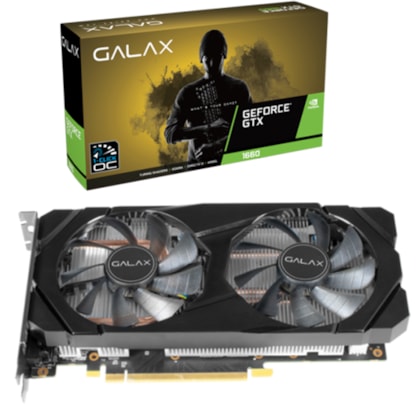 Placa de vídeo Nvidia Galax GeForce GTX 1660 6GB OC DDR5 Placa de vídeo Nvidia Galax GeForce GTX 1660 6GB OC DDR5