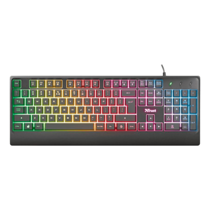 Teclado Gamer Trust Ziva, LED, USB, Teclas Multimídia Teclado Gamer Trust Ziva, LED, USB, Teclas Multimídia