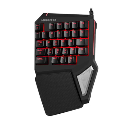 Teclado Semi Mecânico Gamer Warrior One Hand Drugi Led TC238 Teclado Semi Mecânico Gamer Warrior One Hand Drugi Led TC238