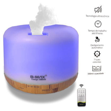 Umidificador Difusor oleo Essencial Aromartizador e controle Umidificador Difusor oleo Essencial Aromartizador e controle